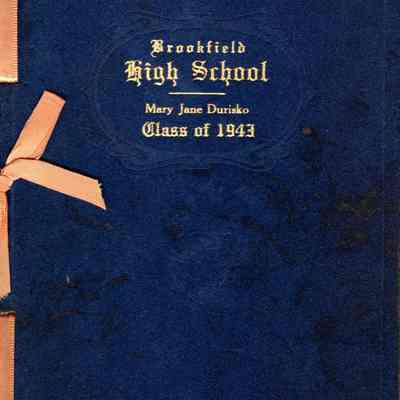 Brookfield High School Diploma, 1943