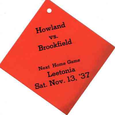 Howland vs. Brookfield Ornament 1937