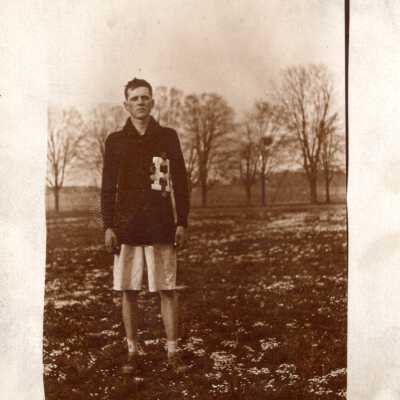 Man in Letterman Jacket