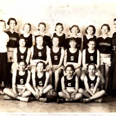 Girls Basketball Team, 1935