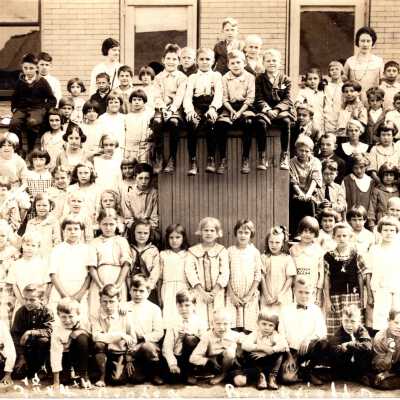 Class photo of the 3rd and 4th Grades
