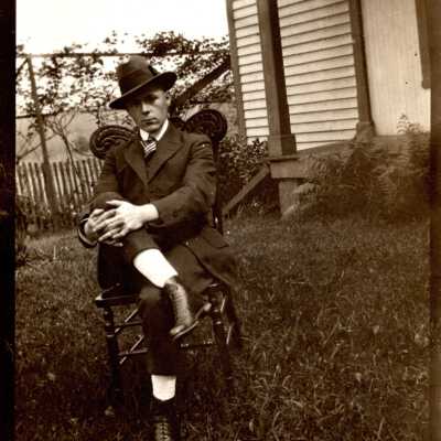 Man in Chair Outside