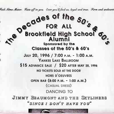 Poster from the Classes of the 50's and 60's, 1996