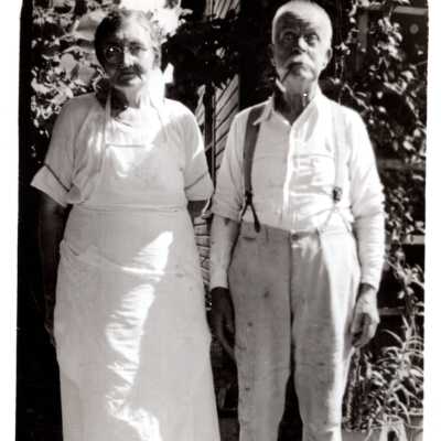 Older Man and Woman Standing