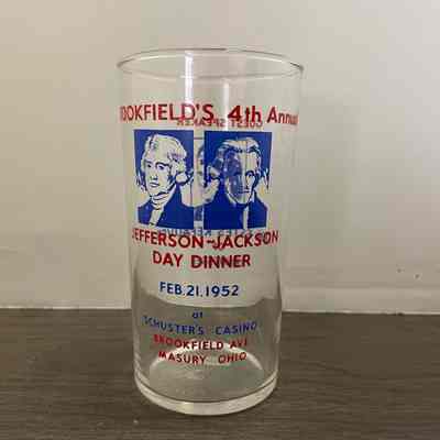Jefferson-Jackson Day Dinner drinking glass