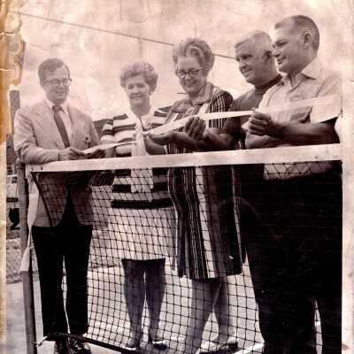Tennis Court Ribbon Cutting
