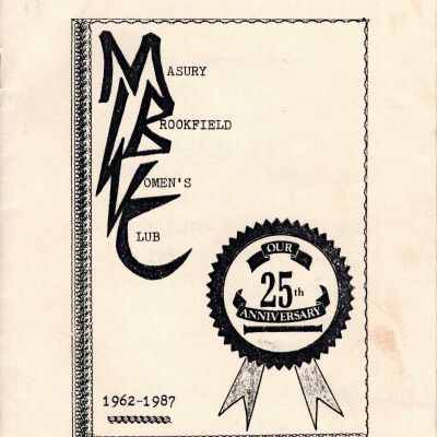 Masury Women's Club Booklet, 1986-1987