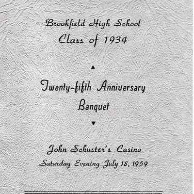 Class of 1934 25th Anniversary