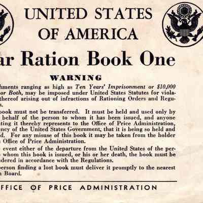 Ration Book of Catherine Alderman 1942