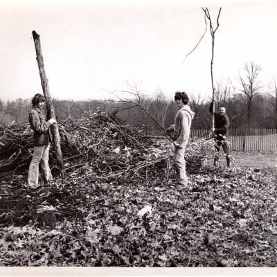 Tom and Ralph McFarland with John Miller, 1976