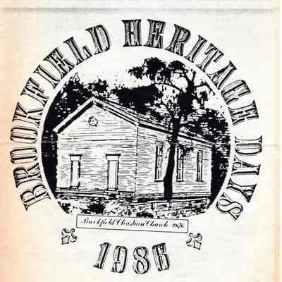 Program for Brookfield Christian Church Heritage Days 1986