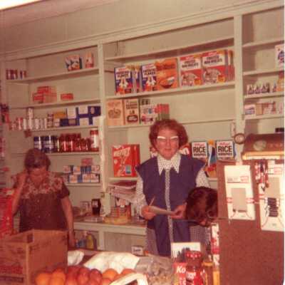 Women Behind Counter in Knivel's Store, 1979