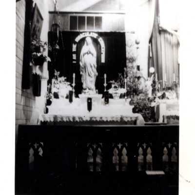 Photo of the Church Interior with a Statue