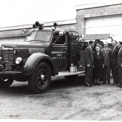 Trustees Presenting No. 1 Pumper to Fire Chief 1949