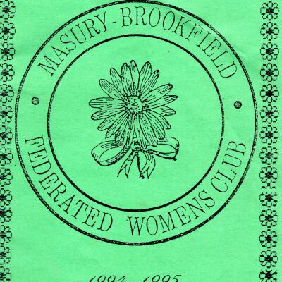 Masury-Brookfield Women's Club Booklet, 1994-1995