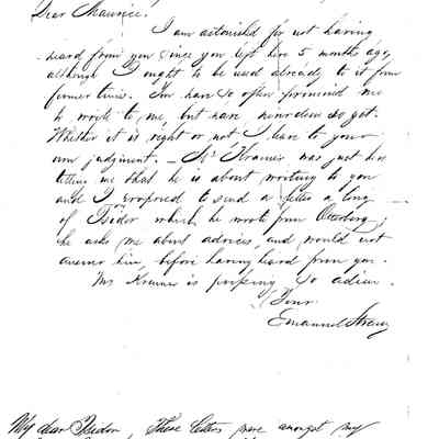 Letter: Straus, Emanuel, San Francisco, CA, to Maurice Straus. 13 November 1863.
