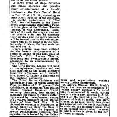 Article" "Smith Group Warns of Begging Menace," The New York Times. 7 December 1930.