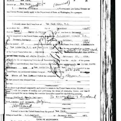 Martha Straus Passport