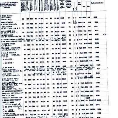 Passenger Manifest fro Fritz Wener Auerbacher and Lisolette Rut (Ruth) Auerbacher (Oct. 6-12, 1937)