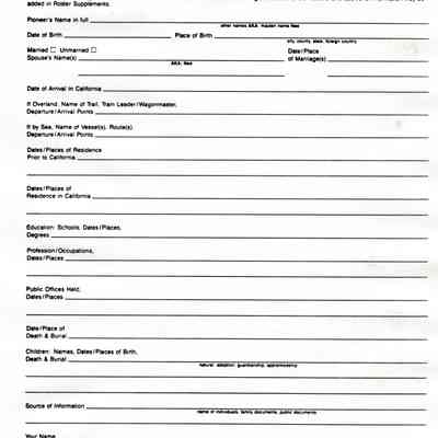 Letter: Straus, Robert K. to Mrs. Kot, (Mrs. Bette Gorrell Kot) 228 Sandy Neck Way, Vallejo, California 94591. 2 July 1991. Three pages. Includes letter from Bette Kot to Robert K. Straus, undated, and form for Roster of California Pioneers.