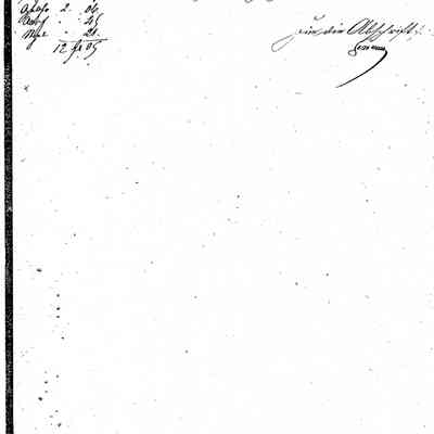 Business Paper: Vor Friedrich Ludwig Schmidt, mentions Isaac Straus. No. 408. 27 December (?) 1841. In Old German. Not translated. Five handwritten pages.
