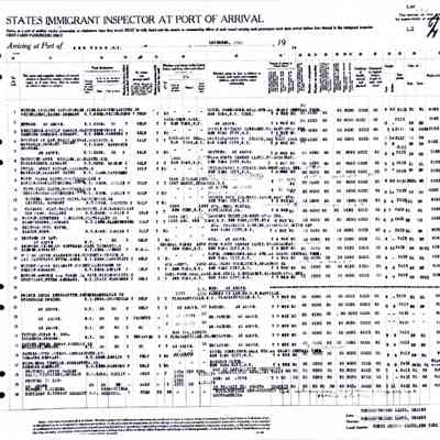 Passenger Manifest: "SS Europa," Dec. 16-23 1936, Ludwig Theodor, Elisabeth and Dorothea Straus.