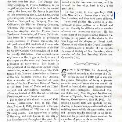 The Bay of San Francisco: The Metropolis of the Pacific Coast and its Suburban Cities, A History. Volume II. Chicago: The Lewis Publishing Company. 1892. Cover page and pages 165-166.
