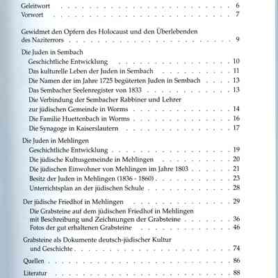 Book: Horter, Lothar and Michael Tilly. Mahnende Zeugen der Verganfenheit. Published in German by: Municipality Federation of Enkenbach-Alsenborn. 2007. Untranslated copy.