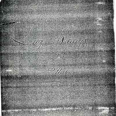Business Paper: Lazarus Strauss, Handelsmann, Otterberg, Protokoll Eingang....September 25, 1826.