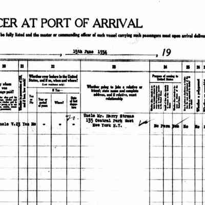 Passenger Manifest: Annemarie Baldauf, SS "Berengaria" June 9-15, 1934