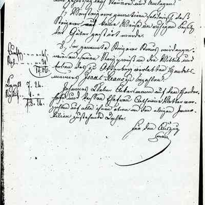 Business Paper: Steigbrief fur Lazarus Straus junior No. 418. 1838. In Old German. Not translated. Five handwritten pages.