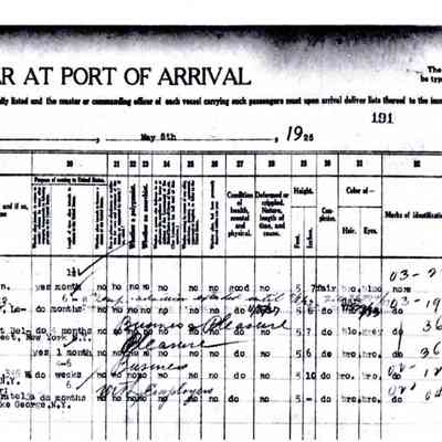 Passenger Manifest: 22 Volendam. April-May 1926. Passenger: Ludwig Theordor