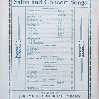 Sheet Music: "The Chocolate Soldier - Sympathy Solo" Music by Oscar Straus. Oversized.