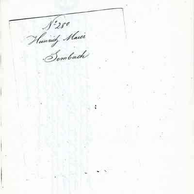 Business Paper: Mentions I Straus 27 March 1846. In Old German. Not translated. Six handwritten pages.