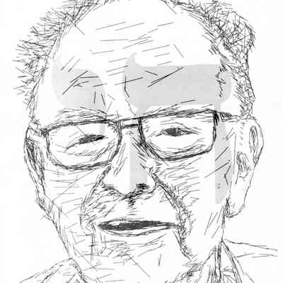 Illustration: Gunther H. Baldauf by daughter Annemarie Baldauf. Undated. One page.