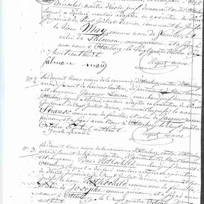 Certificate verifying Jacob Loesser's name change.