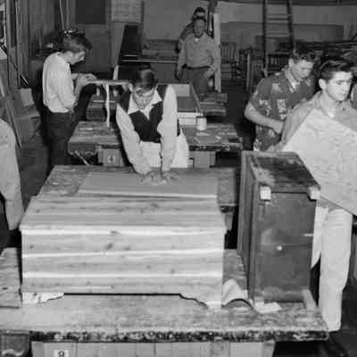 Men in Wood Shop