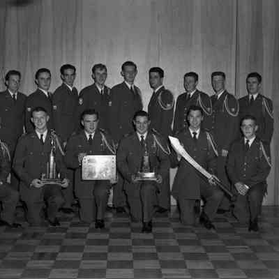 ROTC group with awards