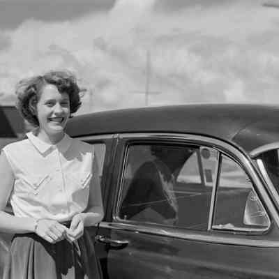 Woman with car