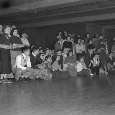 Crowd watching something