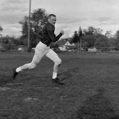 Football player running