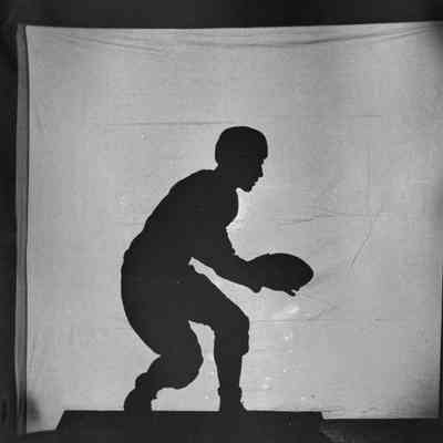 Football player silhouette