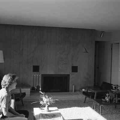Woman in living room