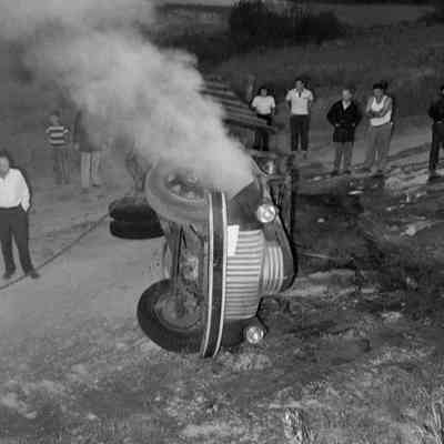 Overturned truck
