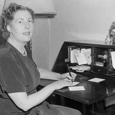 Woman at a desk