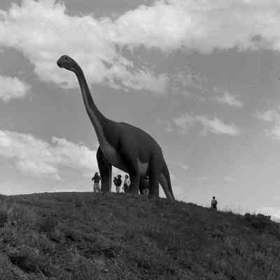 People with a dinosaur [SIMILAR #347]