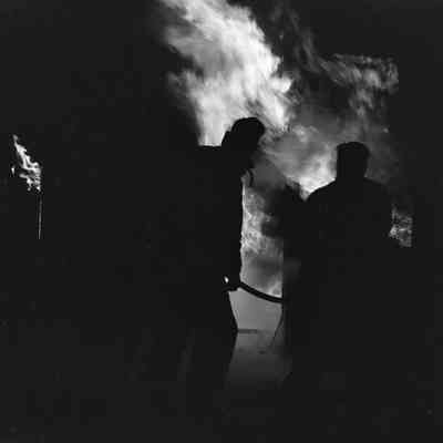Firefighters at work