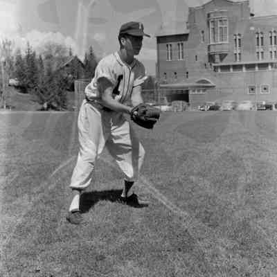 Baseball ready in the field