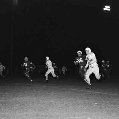Running the football in a game