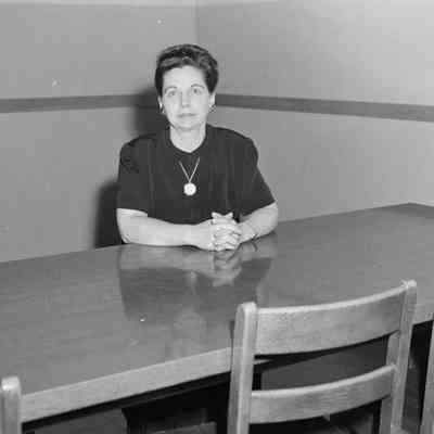 Woman at a table